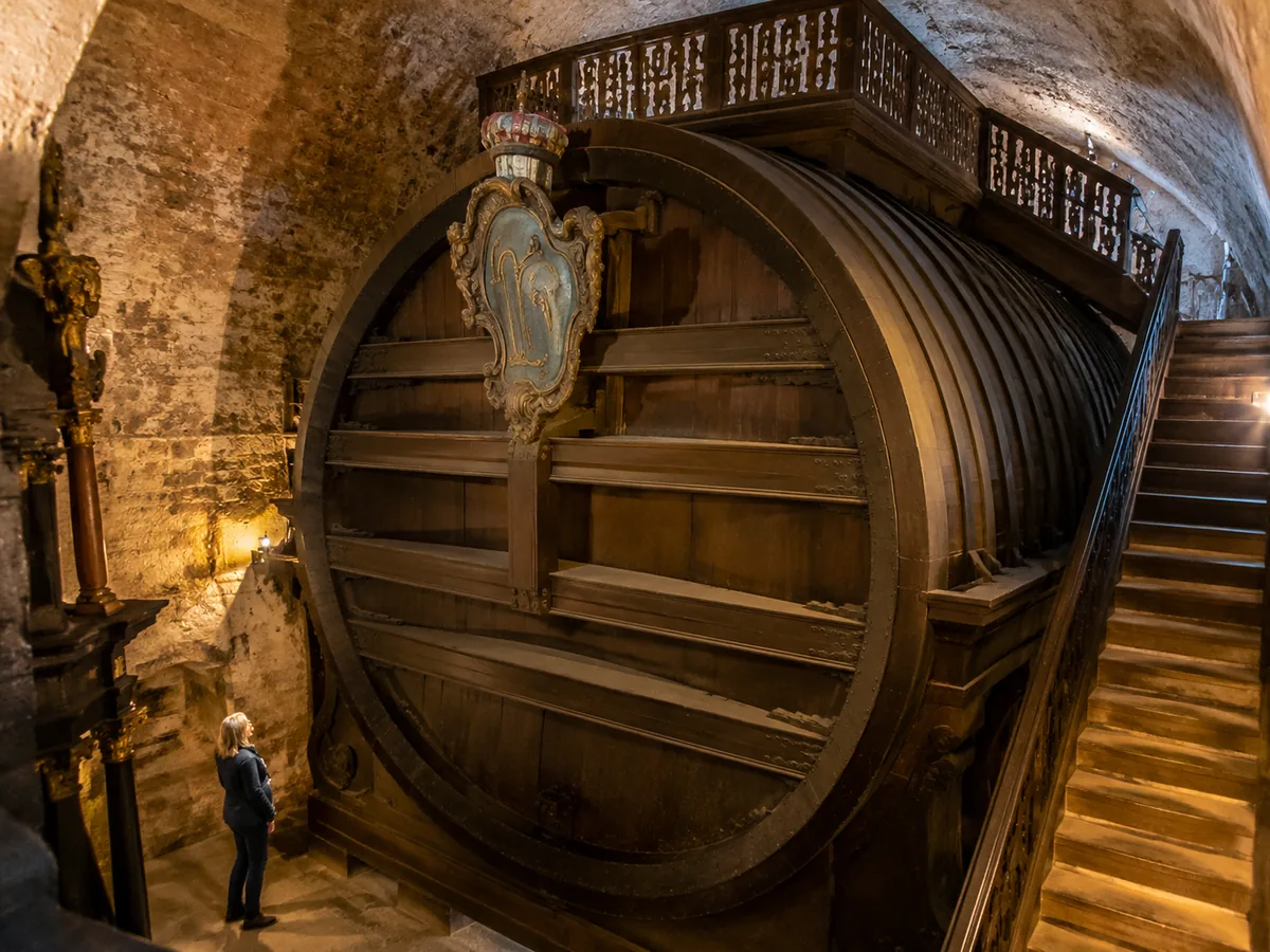 Das Große Fass von 1751 im Keller des Heidelberger Schlosses